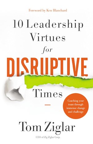 10 Leadership Virtues for Disruptive Times book cover.