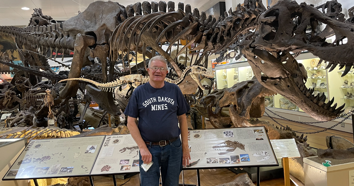 David Thompson with Fossil