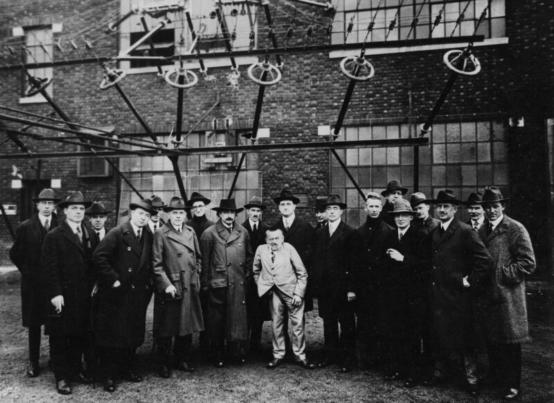 Group Tour of Marconi Wireless Station in 1921