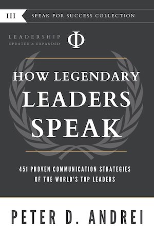 How Legendary Leaders Speak book cover.
