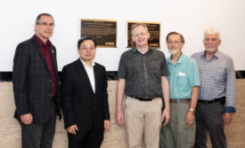 London IEEE Members with plaque