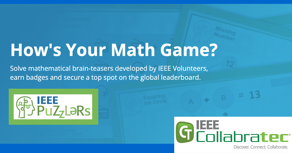IEEE Puzzlers: How's Your Math Game
